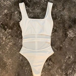 White Strappy Body Suit